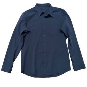 Lululemon Mens Venture Long-Sleeve Shirt Size M Navy